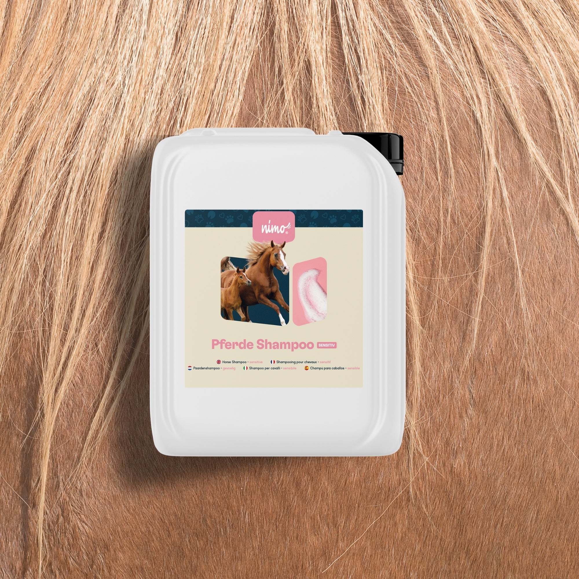 Shampoing cheval sensible