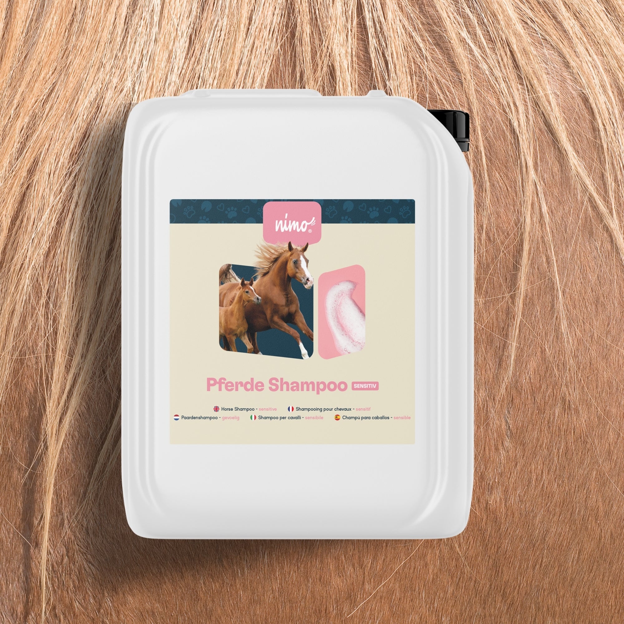 Shampoing cheval sensible